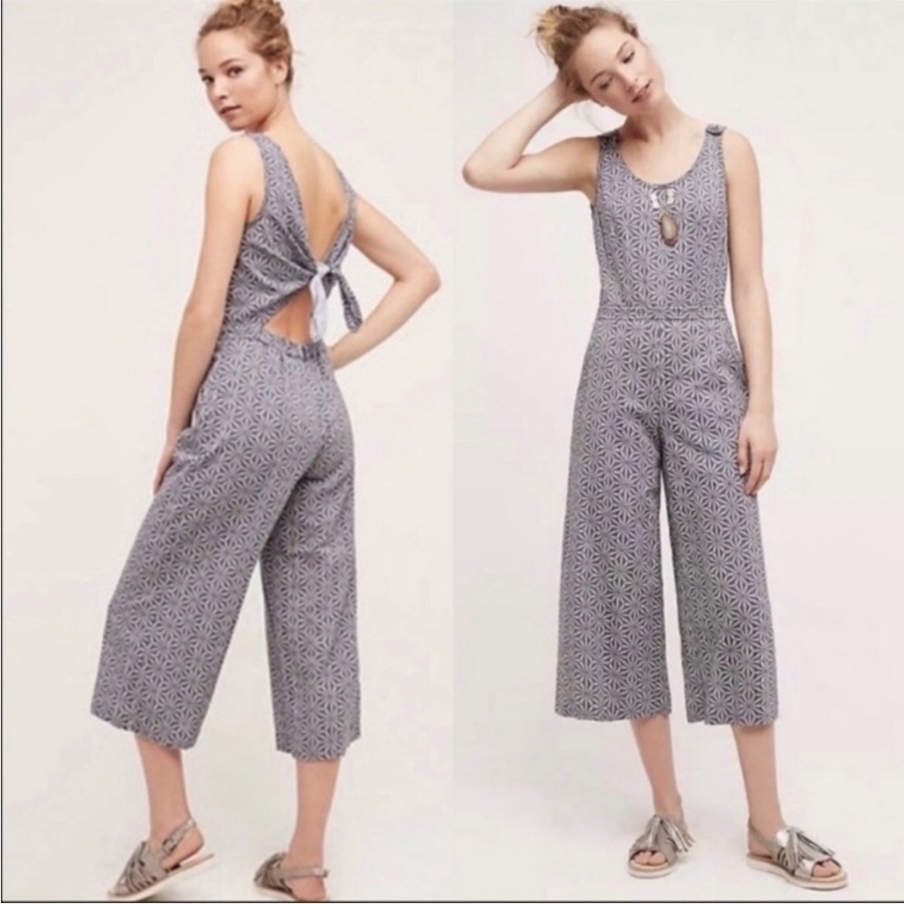 Anthropologie Elevenses Windward Jumpsuit Romper Size M